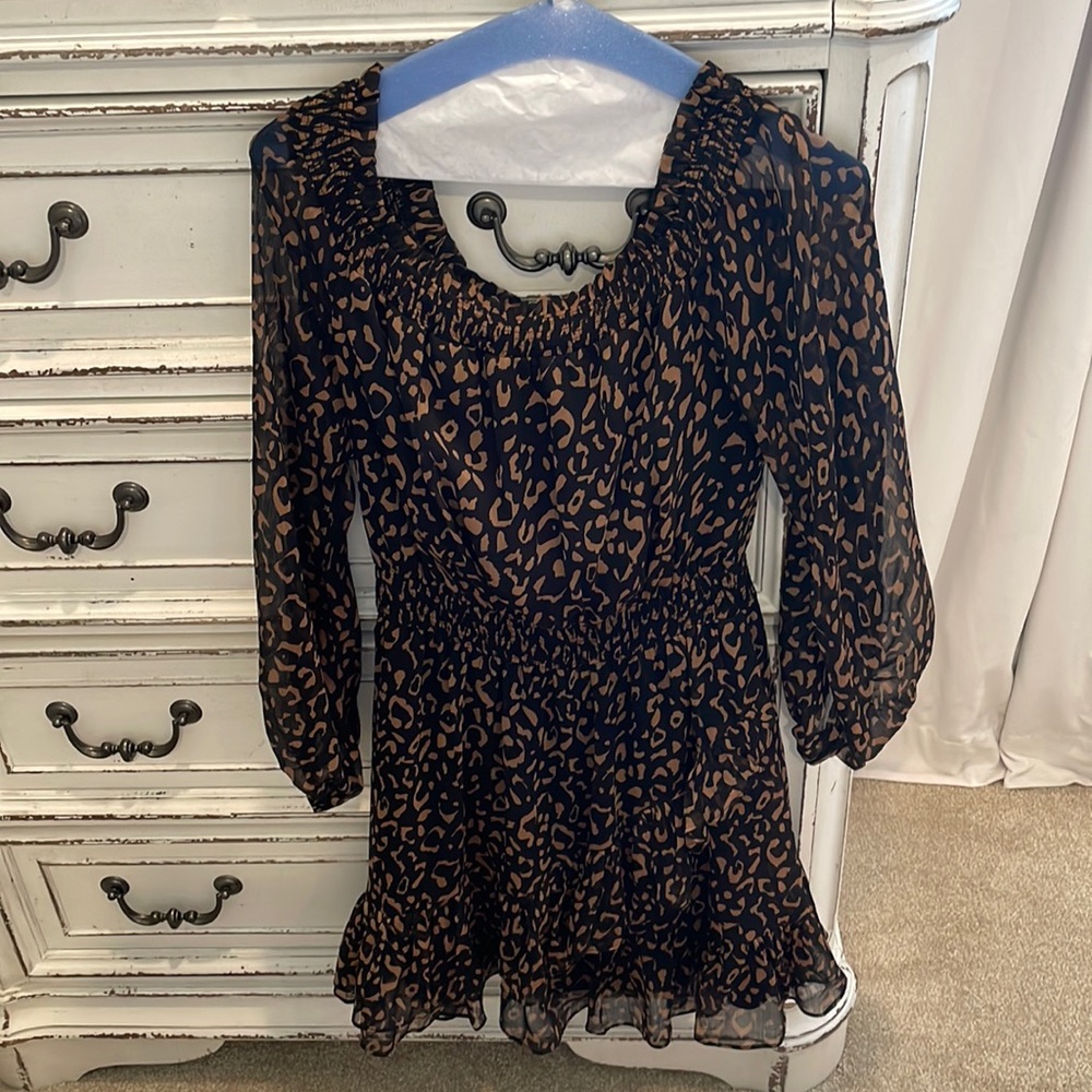 Cheetah print dress